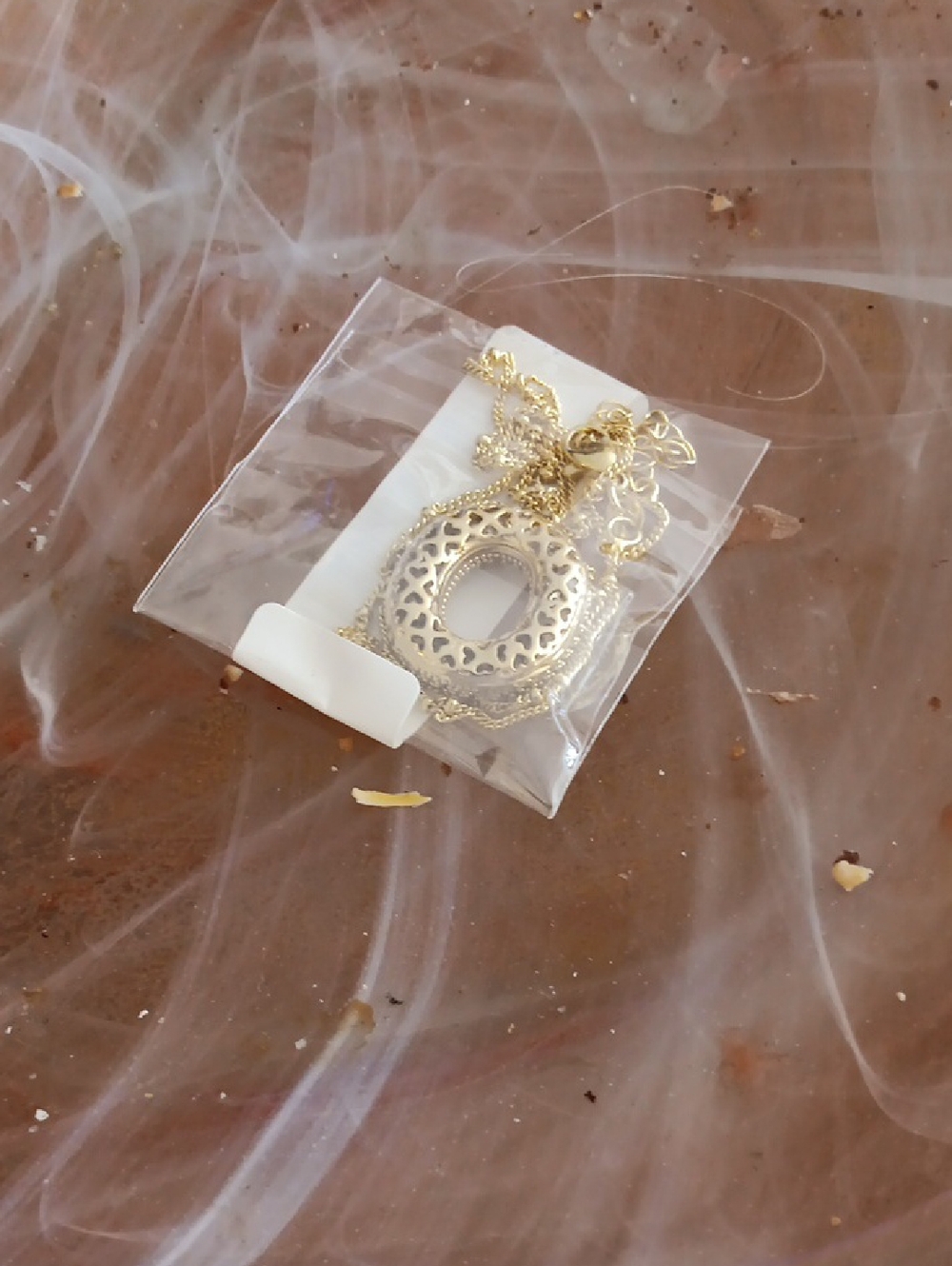 Gold Filigree Round Pendant Necklace for Women